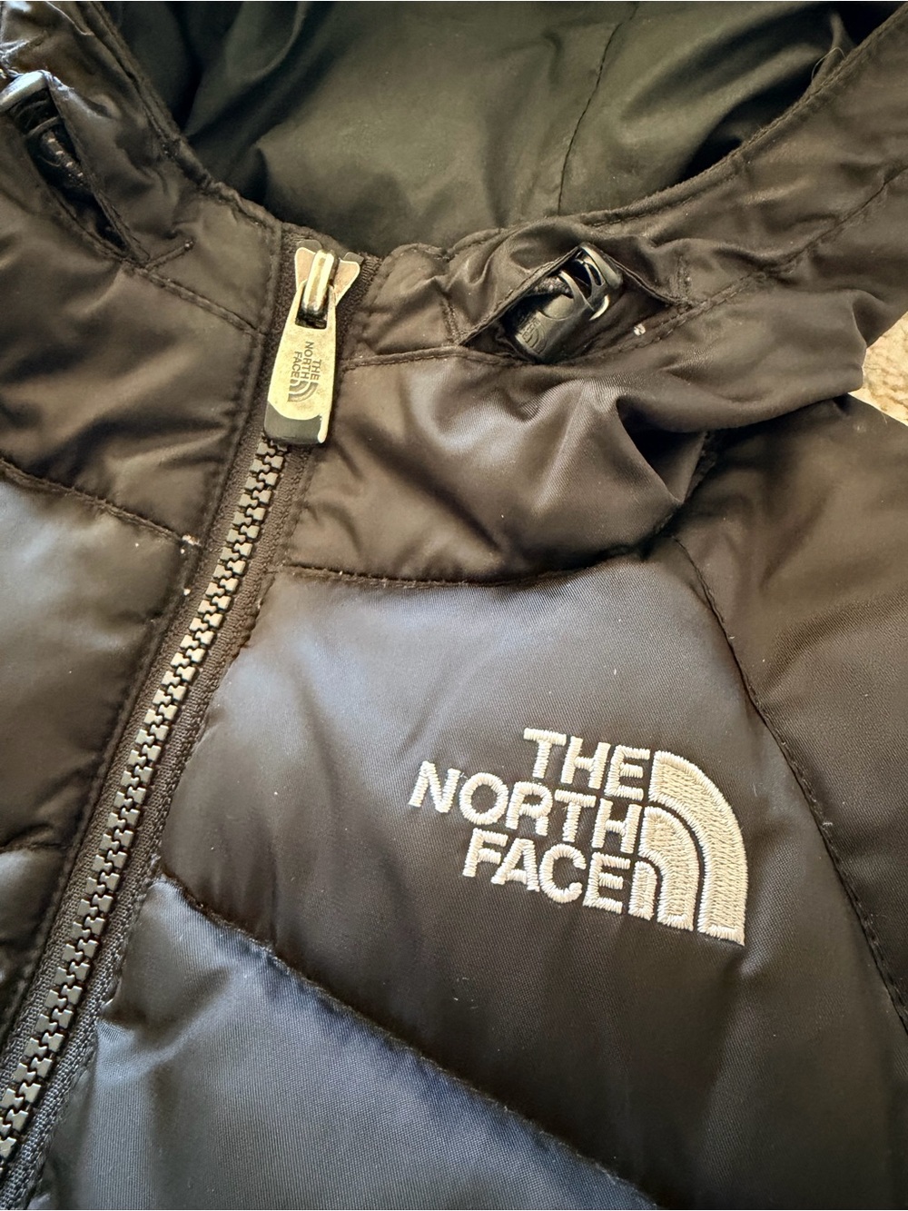 The North Face Women’s Black 550 Hooded Puffer Vest - Picture 4 of 6